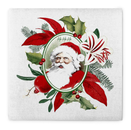 Karacsonyi unnepi szalvetak – Rendelesre - Unnepi Linclass asztali szalvetak Szilveszterre/Ujevre - Niklas / 40 × 40 cm / 50 db