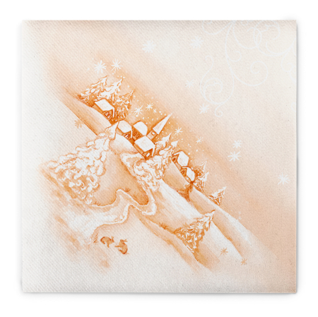 Unnepi Linclass asztali szalvetak Szilveszterre/Ujevre - Silence / 40 × 40 cm / 50 db [2]