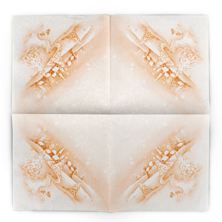 Unnepi Linclass asztali szalvetak Szilveszterre/Ujevre - Silence / 40 × 40 cm / 50 db [1]