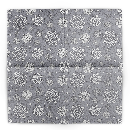 Unnepi Linclass asztali szalvetak Szilveszterre/Ujevre - Steven silbergrau / ezustszurke / 40 × 40 cm / 50 db [2]