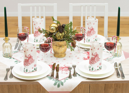 Unnepi Linclass asztali szalvetak Szilveszterre/Ujevre - Tiemen / 40 × 40 cm / 50 db [1]