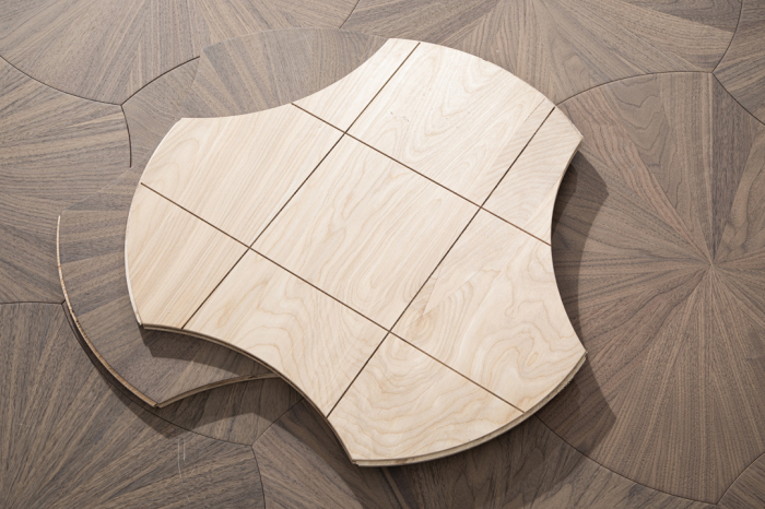 Parchet dublustratificat Cosy Art Lotus, model geometric lotus, nuc negru, parchetdecor.ro [7]