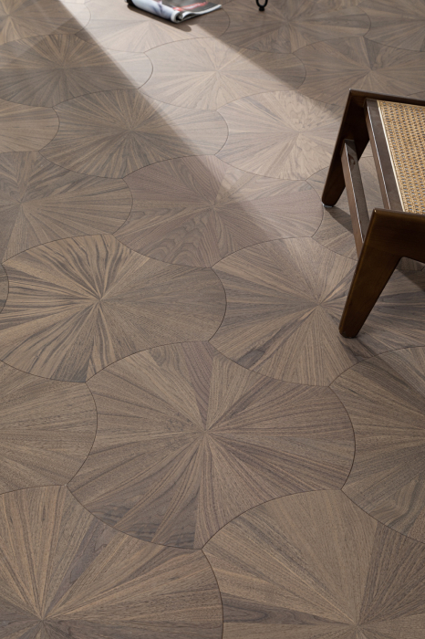 Parchet dublustratificat Cosy Art Lotus, model geometric lotus, nuc negru, parchetdecor.ro [3]