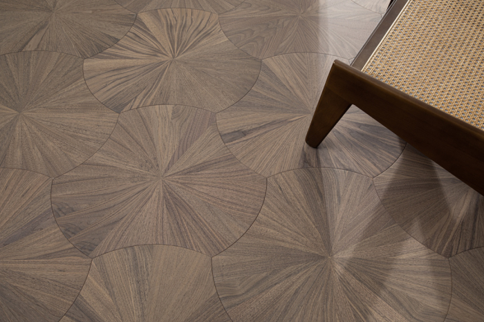 Parchet dublustratificat Cosy Art Lotus, model geometric lotus, nuc negru, parchetdecor.ro [4]