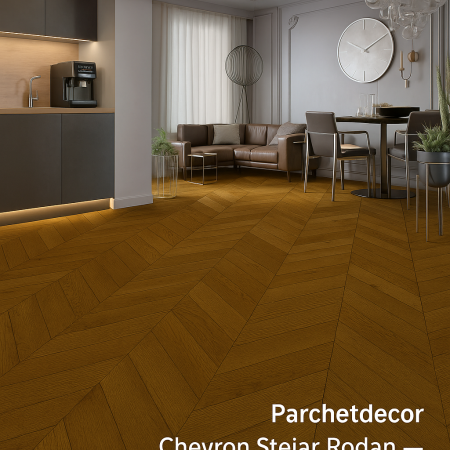 ParchetDecor Chevron Stejar Terra – Dublu Stratificat 11 mm | parchetdecor.ro [1]