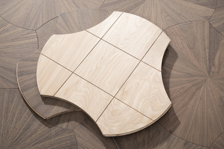 Parchet dublustratificat Cosy Art Lotus, model geometric lotus, nuc negru, parchetdecor.ro [6]