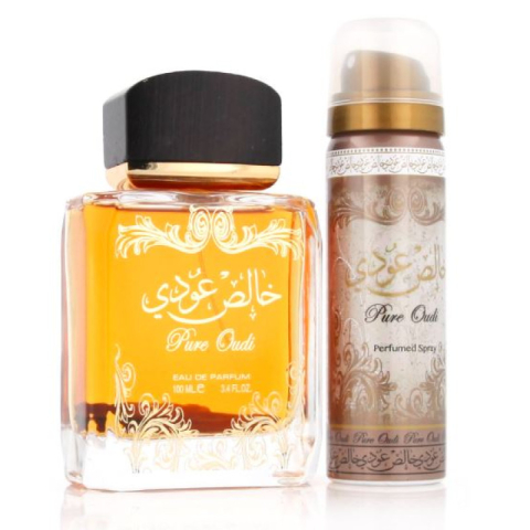 Parfumuri unisex - Lattafa Perfumes Pure Oudi Eau de Parfum 100ml + Deo 50ml