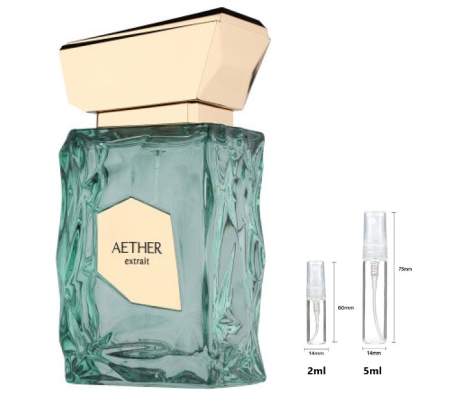 Mostre Reincarcabile - Sticluță transparentă reutilizabilă  cu  spray  și  capac  pentru   Aether French Avenue