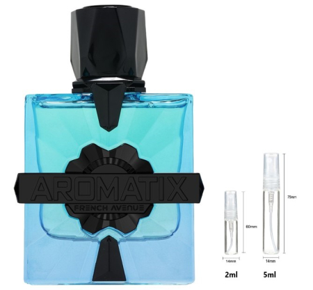 Mostre Reincarcabile - Sticluță transparentă reutilizabilă  cu  spray  și  capac  pentru Aromatix Magnetiq French Avenue