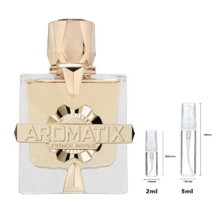 Mostre Reincarcabile - Sticluță transparentă reutilizabilă  cu  spray  și  capac  pentru  Aromatix X Xandal  French Avenue