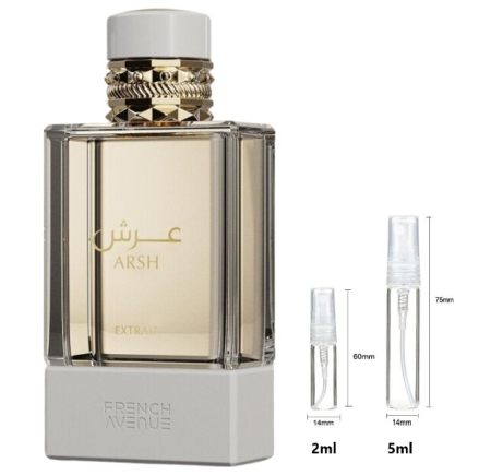 Mostre Reincarcabile - Sticluță transparentă reutilizabilă  cu  spray  și  capac  pentru Arsh  French Avenue