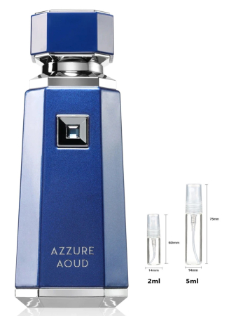 Mostre Reincarcabile - Sticluță transparentă reutilizabilă  cu  spray  și  capac  pentru Azzure Aoud  French Avenue