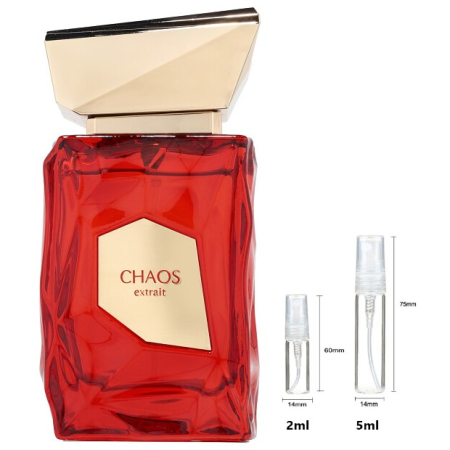 Mostre Reincarcabile - Sticluță transparentă reutilizabilă  cu  spray  și  capac  pentru Chaos French Avenue