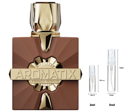 Mostre Reincarcabile - Sticluță transparentă reutilizabilă cu spray și capac pentru French Avenue Aromatix Royal Taboo Unisex PARFUM