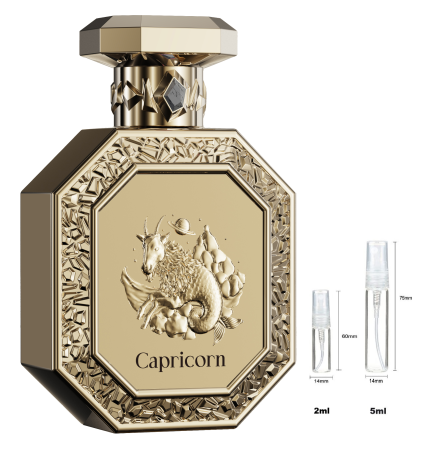 Brand - Sticluță transparentă reutilizabilă cu spray și capac pentru French Avenue Genesis Capricorn Unisex EDP