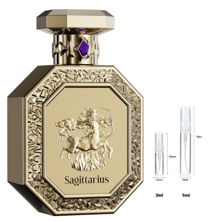 Brand - Sticluță transparentă reutilizabilă cu spray și capac pentru French Avenue Genesis Sagittarius Unisex EDP