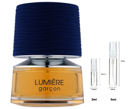 Mostre Reincarcabile - Sticluță transparentă reutilizabilă cu spray și capac pentru  French Avenue Lumiere Garcon Unisex EDP