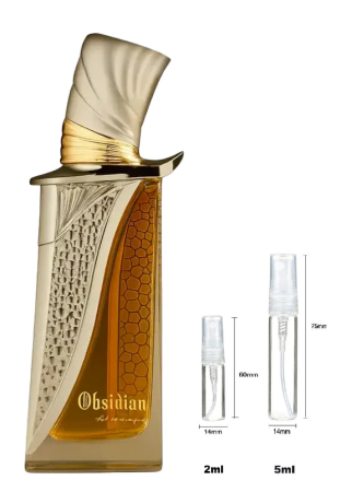French Avenue - Sticluță transparentă reutilizabilă cu spray și capac pentru  French Avenue Obsidian Unisex Extrait De Parfum