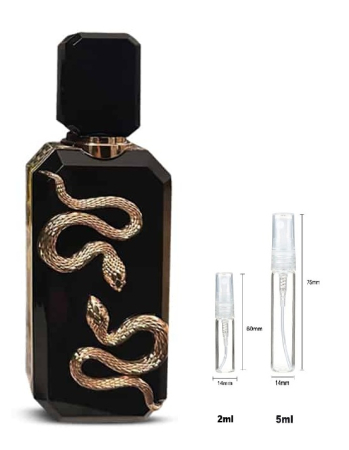 Mostre Reincarcabile - Sticluță transparentă reutilizabilă cu spray și capac pentru French Avenue Veneno Men EDP