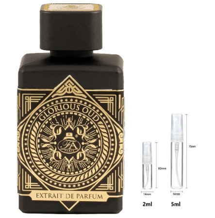 Mostre Reincarcabile - Sticluță transparentă reutilizabilă  cu  spray  și  capac  pentru Glorious Oud  French Avenue