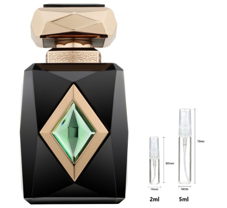 Mostre Reincarcabile - Sticluță transparentă reutilizabilă  cu  spray  și  capac  pentru  Iris Patchouli  French Avenue