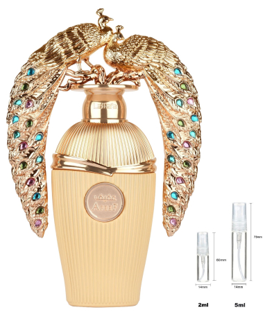 Brand - Sticluță transparentă reutilizabilă cu spray și capac pentru Lattafa Afeef Unisex EDP