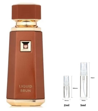 Mostre Reincarcabile - Sticluță transparentă reutilizabilă  cu  spray  și  capac  pentru Liquid Brun French Avenue