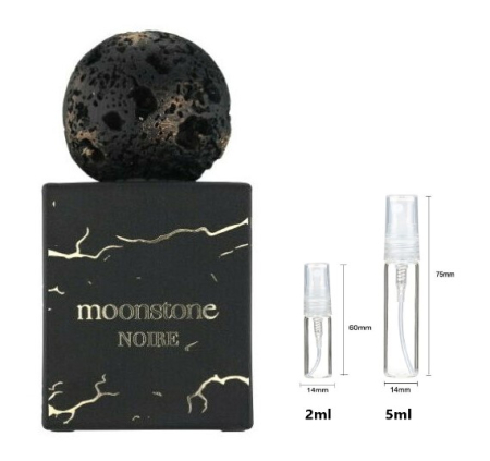 Mostre Reincarcabile - Sticluță transparentă reutilizabilă  cu  spray  și  capac  pentru Moon Stone Noire  French Avenue