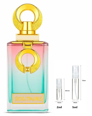 Mostre Reincarcabile - Sticluță transparentă reutilizabilă  cu  spray  și  capac  pentru Solitaire French Avenue