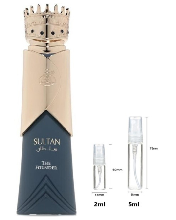 Mostre Reincarcabile - Sticluță transparentă reutilizabilă  cu  spray  și  capac  pentru Sultan The Founder  French Avenue