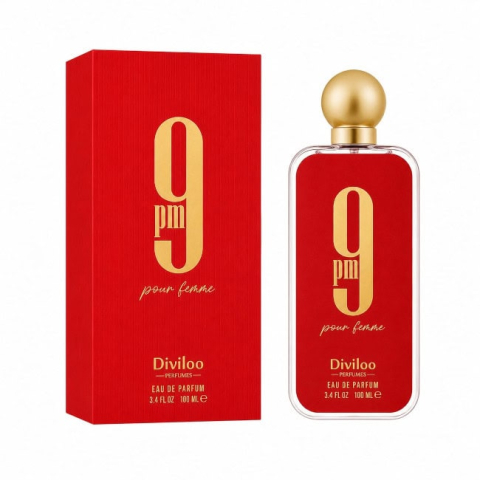 Parfumuri Arabesti - 9 PM Pour Femme, Diviloo, Parfum Arabesc, Femei, 100ml