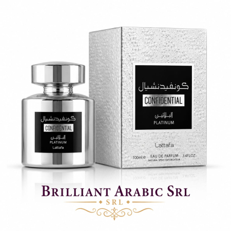 Parfumuri Arabesti Barbati - Confidential Platinum, Lattafa,  barbati, Parfum arabesc, 100ml