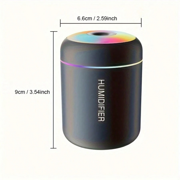 Difuzor aromaterapie  negru ulei esential umidificator [2]