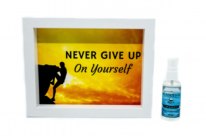 Odorizant casa si birou Essenza Aqua 50 ml  + Tablou absorbant never give up [1]