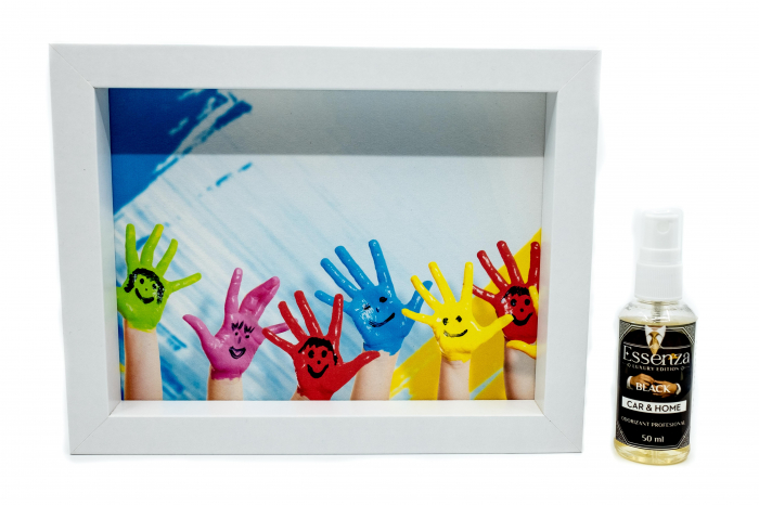 Odorizant casa si birou Essenza Black 50 ml  + Tablou absorbant happy hands [1]