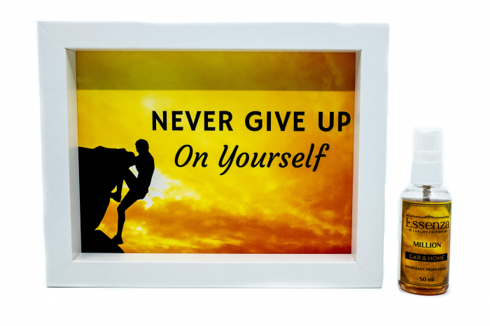Odorizant casa si birou Essenza Million 50 ml  + Tablou absorbant never give up [1]