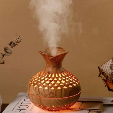 Difuzor arome - Difuzor aromaterapie  lemn ulei esential umidificator