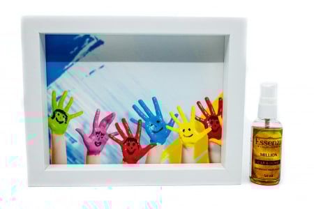 Seturi cadou - Odorizant casa si birou Essenza Million 50 ml  + Tablou absorbant happy hands