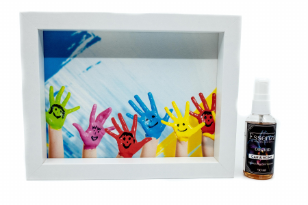 Seturi cadou - Odorizant casa si birou Essenza Orchid 50 ml  + Tablou absorbant happy hands
