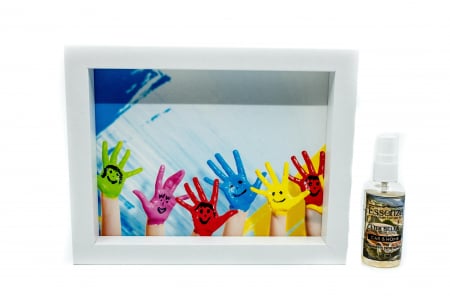 Seturi cadou - Odorizant casa si birou Essenza Vita Bella 50 ml  + Tablou absorbant happy hands