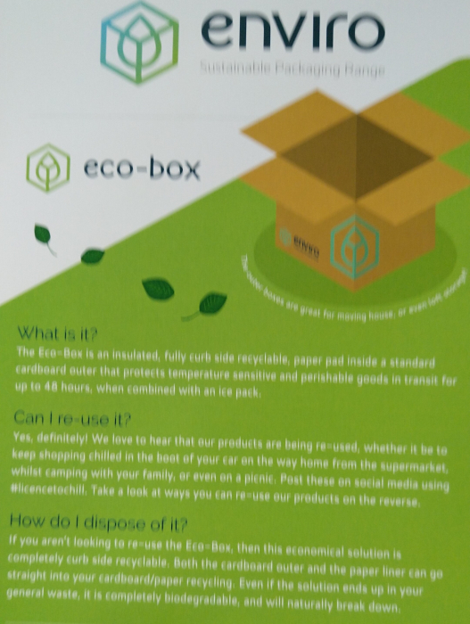 Cutie carton pereti dubli cu izolator termic - 100 reciclabil ECO-BOX - 335 x 335 x 335mm [4]