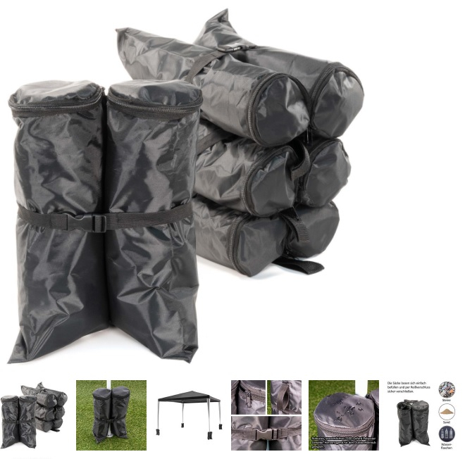 Greutate sustinere pavilion - tip geanta - umplere cu apa sau nisip - impermeabil, set 4 buc [2]