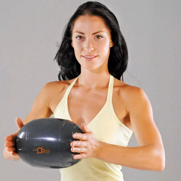 Minge eliptica io-BALL pentru fitness - culoare rosie [2]