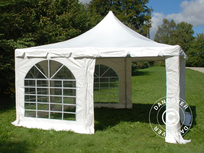 Pavilion - cort MARQUEE PRO - 4x4 metri - acoperis impermeabil PVC500g/mp - culoare alb [2]