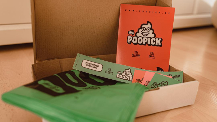 Punga igienica pentru caini POOPICK - 100% biodegradabil - 0% plastic, 0% petrol - 10 buc [4]