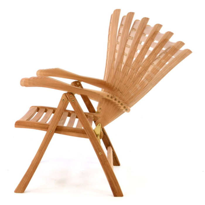 Scaun pentru terasa pliabil din lemn de TEAK - impregnat - reglabil in 6 puncte [2]