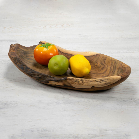 Obiecte de decor - Bol din lemn de SUAR - ideal pentru fructe, legume - decorativ - executat manual