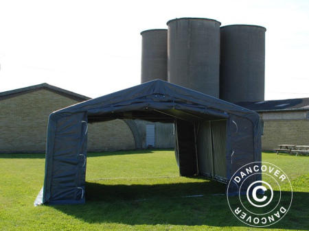 GRADINA - TERASA - Cort STORAGE PRO culoare gri - prelata PVC 500g - 5x8x2.5x3.3 m