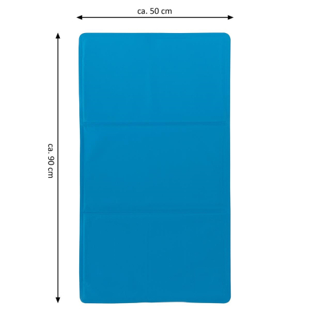 Covoras de racire pentru animale de companie - cu gel - 50x90 cm - albastru [1]