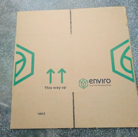 Ambalaje - Cutie carton pereti dubli cu izolator termic - 100 reciclabil ECO-BOX - 230 x 230 x 230mm